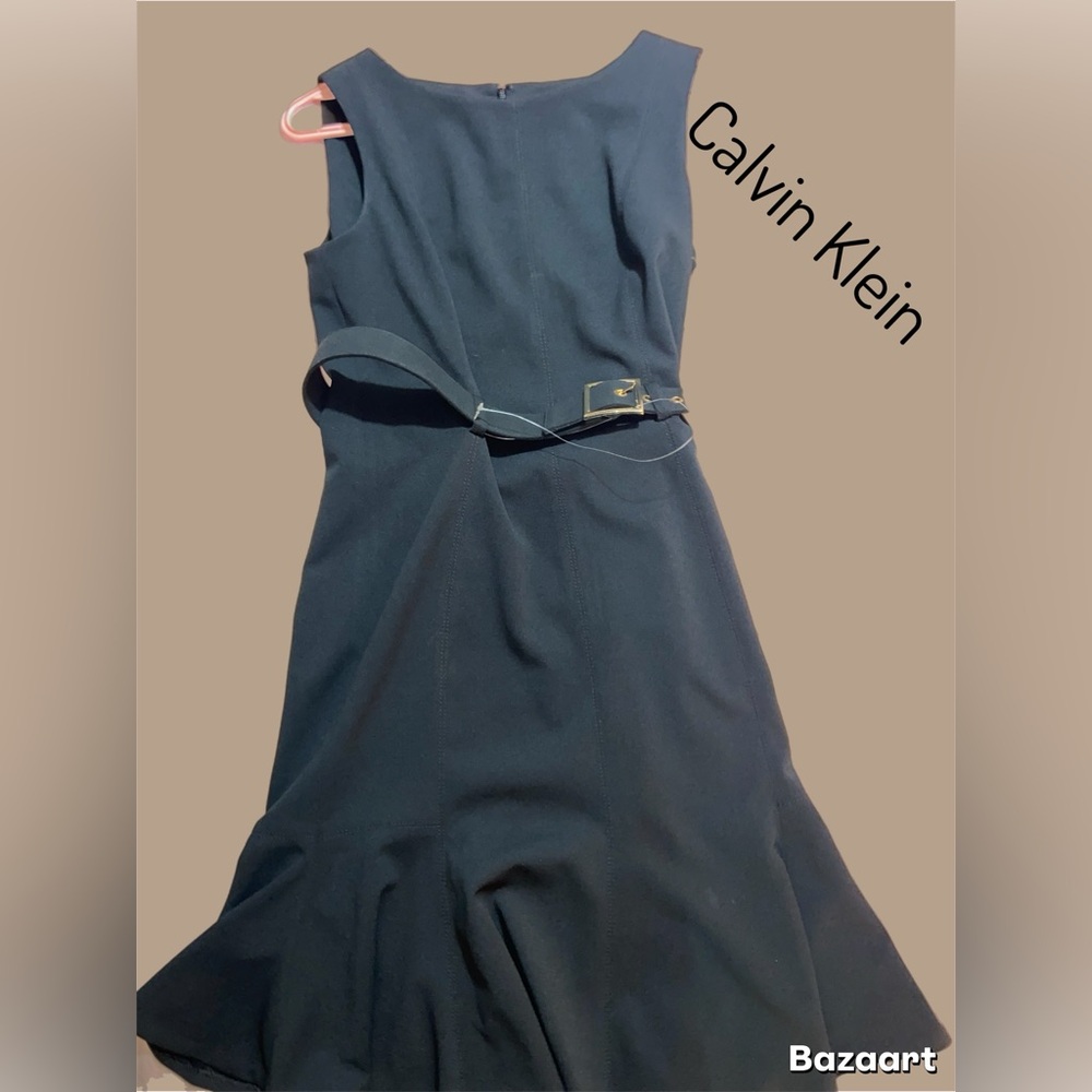 Calvin Klein Midi Dress with Belt